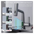 thumbnail image 3 of Temperature LED Digital Display Waterfall Basin Faucet, Pull Out Faucet Stream Sprayer Hot Cold Water Tap Mixer Bathroom Faucets ,Versatile Features, 3 of 7