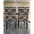 thumbnail image 2 of Halloween Dining Room Chair Covers Set of 4, Pumpkin Stretch Parsons Chair Slipcover for Dining Room Kitchen Party Decoration, 2 of 6