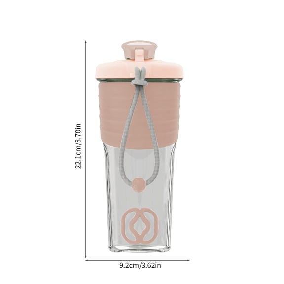 Momihoom Portable Protein Shaker Bottle with Mixing Ball, Leak-Proof Flip-Top Lid, Travel-Friendly Water Bottle for Gym, Fitness & On-the-Go Use