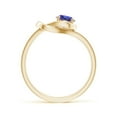 thumbnail image 2 of ANGARA Natural Solitaire Tanzanite Infinity Knot Ring in 14K Yellow Gold for Women (Size-5mm) | December Birthstone, Birthday, Anniversary, Jewelry Gift for Women | Natural Tanzanite Ring, 2 of 9