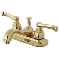 Kingston Brass KB8602 4 in. Centerset Bathroom Faucet, Polished Brass