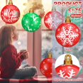 thumbnail image 2 of Jetec 12 Pcs Inflatable Christmas Ball Outdoor Decorations 9 Inches Blow up Christmas Red Green Balls Large for Xmas Yard Lawn Tree Outdoor Decor(Novel Style), 2 of 6