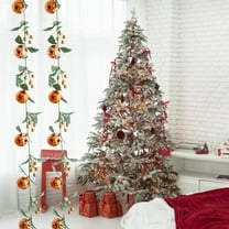 Kmdttou Solar Lights Outdoor 78.74in Christmas Decoration Christmas Rattan Garland Light String Wall Mounted Christmas Shopping Mall Hotel Activity Scene Decoration Pendant Ornaments