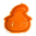 thumbnail image 2 of Halloween Pumpkin Cake Pan: Silicone Halloween Cake Mold Features Fun 3D Jack-O-Lantern with Witch Hat: Perfect for Halloween Party, Trick or Treat or School Parties (Colors Vary), 2 of 2
