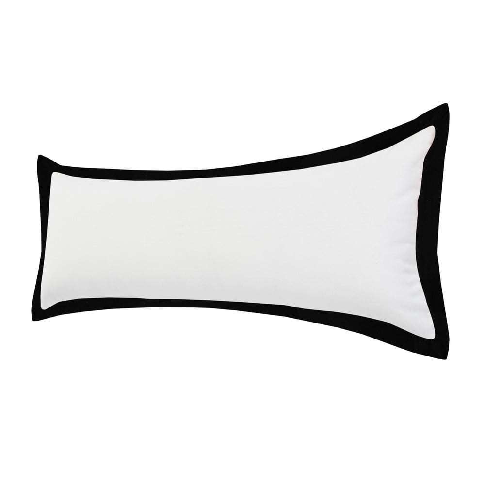 Harlow Hill Border Flange Frame Lumbar, White / Black, 14" x 36", Count Per Pack 1