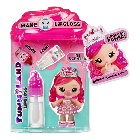 Yummiland Lipgloss Doll- Bianca Bubblegum, Ages 4+