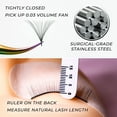 thumbnail image 4 of LLBA Lash Tweezer Professional Volume False Lash Application Tool | Multi Shapes & Purposes Tweezers | Non-Slip Grip Tweezers for Volume, Isolation & Classic Lashes (Gold, All The Fluff Volume), 4 of 7