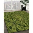 thumbnail image 3 of Ahgly Company Machine Washable Indoor Square Transitional Army Green Area Rugs, 5' Square, 3 of 7