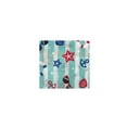 thumbnail image 4 of Wrapables Medium Foldable Tote Nylon Reusable Grocery Bags, Ocean Fun, 4 of 8