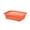 Orange Size*31*24*8cm, variant on Cheapark 12.48 X 9.25 X 3.35 IN 1 PC Rectangular Hollow Plastic Storage Basket, Multipurpose Ventilated Organizer Bin, Kitchen Pantry Counter Indoor Container for Home Grocery Vegetable Tidying