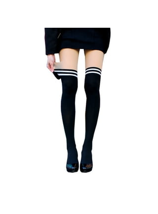 Faux thigh high tights plus size cheap