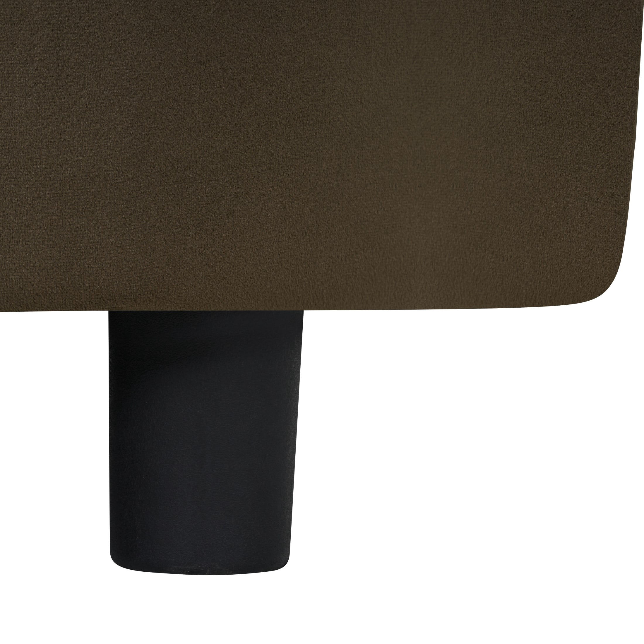 Christopher Knight Home 87" Curved Contemporary Velvet Sofa in Plush Seating, Streamlined Design Durable Frame, Brown