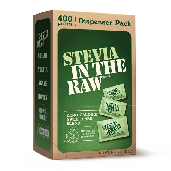 Stevia in The Raw Zero Calorie Sweetener, Sugar Substitute Packets, Vegan, 14.10 oz, 400 Count​