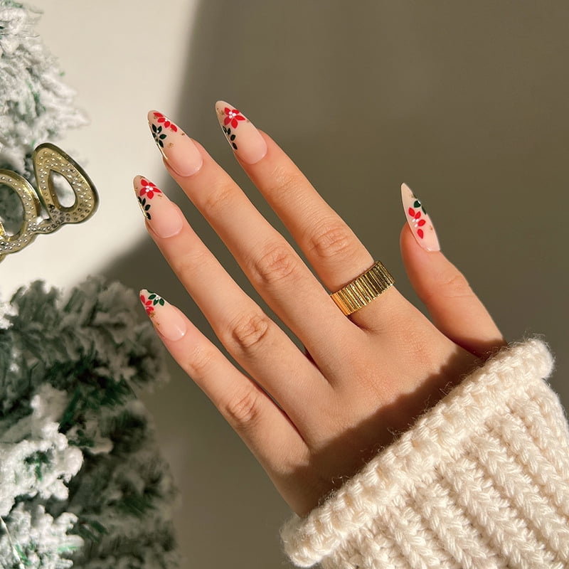 Christmas Light Nails 