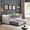Beige, variant on DEALTOPS Upholstered Twin Daybed with Trundle, Modern Wood Day Bed with Button Tufted Pull Out Sofa Bed Daybed with Copper Nail for Living Room - Gray