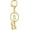 Alphabet H, variant on Gold Bubble Initial Keychain for Women  Personalized Alphabet Letter Handbag Charm