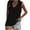 Tank Tops-Black, variant on Brilliant Summer Tank Tops Plus Size under $5 Women's Ladies V Neck Loose Tops Casual Solid Color T-Shirt Sleeveless Blouse Vest (Black,L)