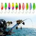 thumbnail image 3 of Necvior 10Pcs Single Hook Trout Spoon Lures Hard Metal Baits Fishing Spinners Hard Baits, 3 of 9