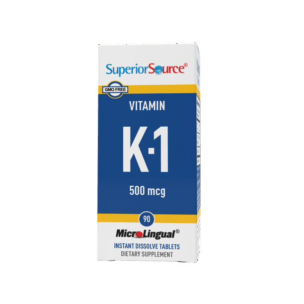 Superior Source Vitamin K1 (Phytonadione), 500 mcg, Quick Dissolve