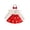 Red, variant on enyan Baby Girl Fall Clothes Newborn Romper Dress Ruffle Long Sleeve Onesie Jumpsuit Outfits with Bow Headband White,6-9 Months