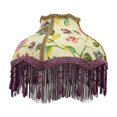 thumbnail image 1 of Pantalla Clásica en Forma de Campana, Hecha a Mano, Adornada con Borlas Y Flecos Decorativos, Ideal para Una Lámpara de Una Iluminación Elegant, 1 of 9