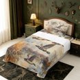 thumbnail image 5 of Manfei Watercolor Mallard Duck Twin Sheets,Farmhouse Animal Bedding,3-Piece,1 Flat Sheet,1 Fitted Sheet and 1 Pillowcase, 5 of 6