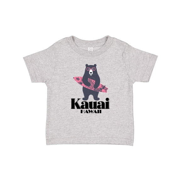 Inktastic Kauai Hawaii Surfing Bear Girls Baby T-Shirt