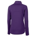 thumbnail image 3 of Women's Cutter & Buck Purple TCU Horned Frogs Adapt Eco Knit Stretch Recycled Half-Zip Pullover Top, 3 of 3