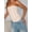 Beige, variant on Strapless Corset Bustier Top with Boning, Beige, 1 Pack