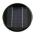 thumbnail image 1 of 150mm Round Polycrystalline Silicon Solar Panel - 2W 6V 330mA IP65 Waterproof DIY Solar Epoxy Board for Solar-Powered Models, Toys, Lights, Displays, Small DC Battery Charging & Teaching (Black,, 1 of 6