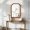 Yellow Brown#95, variant on Wall Mirror White Color 24"x36" Wavy Rectangle Solid Wood Frame Decorative Mirror,For Bedroom, Bathroom, Living Room, Entryway,Decorative Wall Mirror