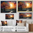 thumbnail image 4 of Designart "Colorfully Fused Countryside Landscape" Countryside Wall Art Living Room, 4 of 7