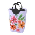 thumbnail image 2 of YFYANG 50L Foldable Laundry Hamper, Waterproof Oxford Fabric Watercolor Flower Graffiti Laundry Bag Laundry Baskets, 2 of 6