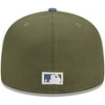 thumbnail image 4 of Men's New Era Olive/Blue Los Angeles Dodgers 59FIFTY Fitted Hat, 4 of 5