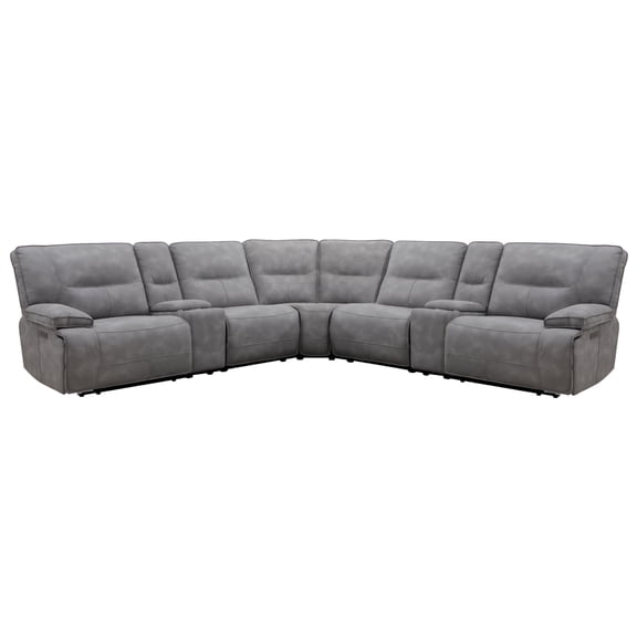 Pemberly Row 7Piece Power Zero Gravity Reclining Adjustable Headrest Sectional
