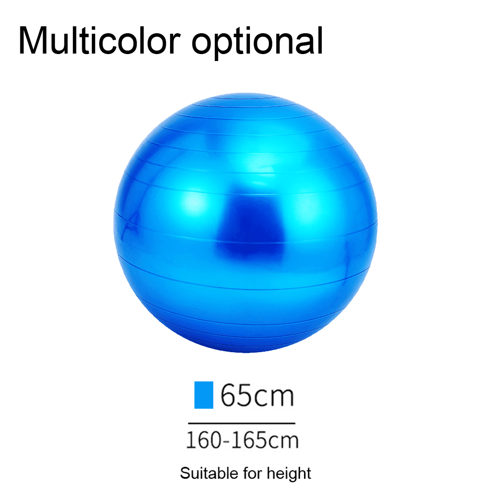 Exercise Ball for Physical Therapy, Swiss Ball Physio Ball for Rehab Exercises, Workout Fitness Ball for Core Strength, Yoga Ball for Balance & Flexibility，blue，65cm