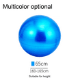 thumbnail image 2 of Yoga Ball - Exercise Ball for Workout pilates Stability - Anti-Burst and Slip Resistant for physical therapy, Birthing, Office Ball Chair, Flexible Seating, Home Gym，blue，65cm,，blue,，65cm,F45243, 2 of 5