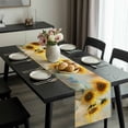 thumbnail image 2 of Sunflower Table Runner 36 Inches Long, Watercolor Yellow Floral Botanical Kitchen Coffee Dining Table Decoration for Home Party Birthday Wedding Home Decor 13x36 Inches, 2 of 8