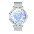 thumbnail image 1 of Reloj Inteligente Diamond Band BW1845 Plateado Milanés  Acero, 1 of 3