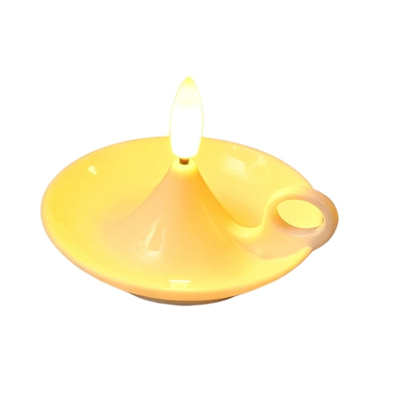 LED Flameless Candle Lamp, Ambient Decorative Light Ornament, Battery Operated Tealight for Home Tabletop Holiday Party Scene Decor
