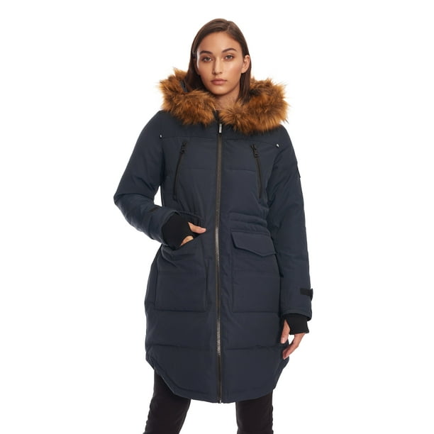 Alpine North Parka d hiver femme recycl e duvet v gan cordons