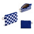 thumbnail image 4 of Pearl Beaded Coin Purse, Handmade with Colorful Designs Savings Bag, Small Zipper Pouch for Cash Card & Makeup (Blue), 4 of 9