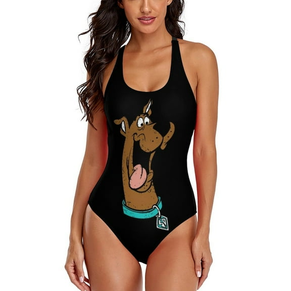 Scooby Doo One Piece Swimsuit for Women Hawaiian Novelty 3D Print Bathing Suit Swim Beachwear