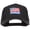 Black, variant on Honor American Flag Patched Twill Cap - Black OSFM