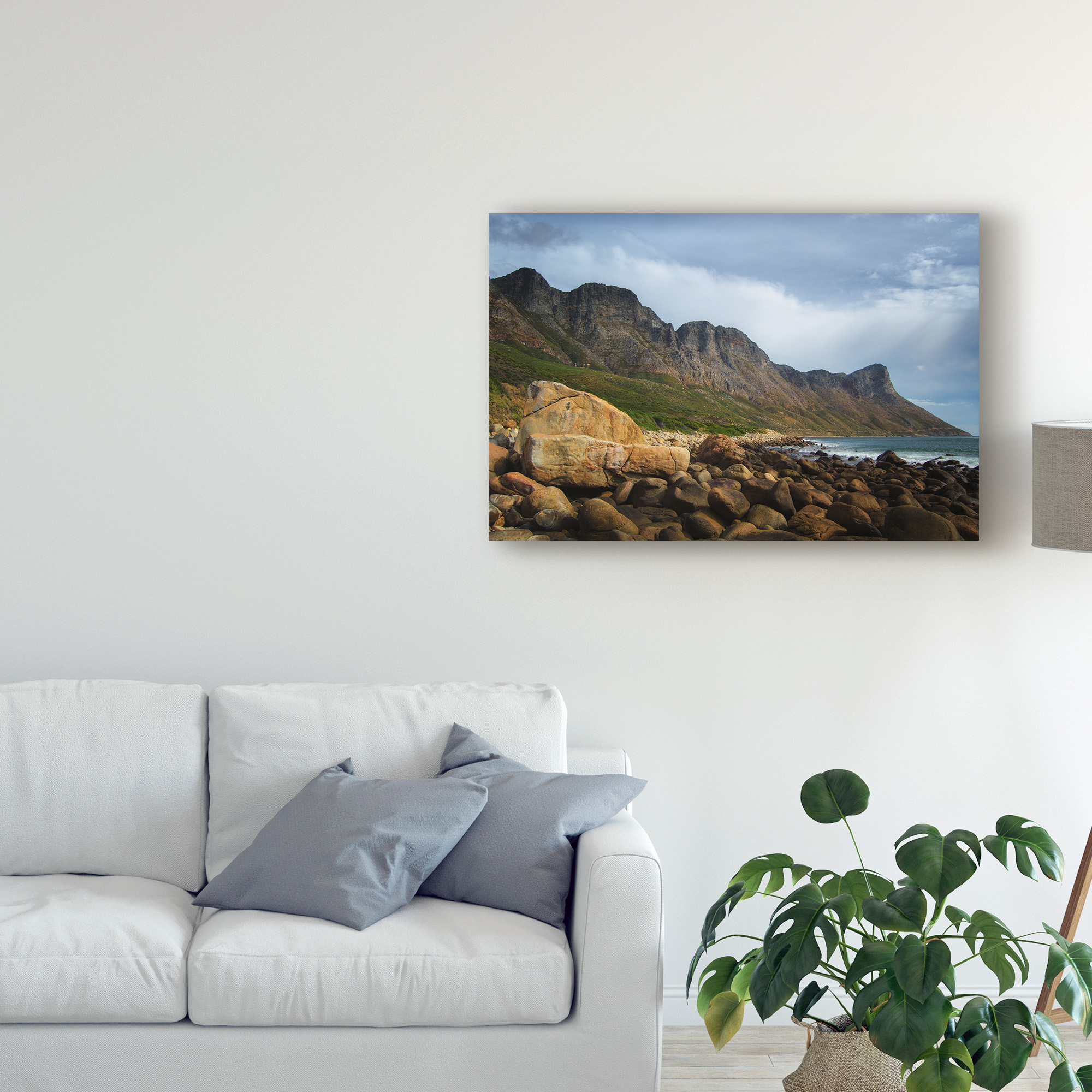 Trademark Fine Art 'Coastal Mountains' Canvas Art by Pixie Pics