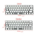 thumbnail image 3 of CIYISON 60% Aluminum Mechanical Keyboard Carbon Fiber Plate Support GH60 XD64 DZ60 GK61, 3 of 15