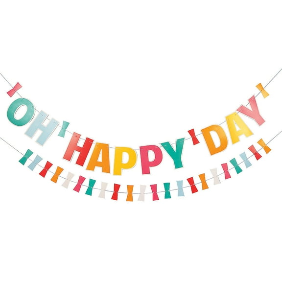 Happy Day Garland - Party Decor - 2 Pieces