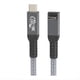 thumbnail image 1 of Cable USB 4 Codo Estereoscópico de 90° 40 Gbps Cable de Datos USB4 Tipo C Carga Rápida PD 240 W, Transferencia de Vídeo 8K 1,5 M, 1 of 5