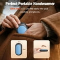 thumbnail image 6 of 1 Pack Hand Warmers Rechargeable,Reusable Portable Electric Hand Warmers,USB 2 in 1 Handwarmers, Outdoor Indoor Pocket Warm Gifts for Christmas Men Women, 6 of 10