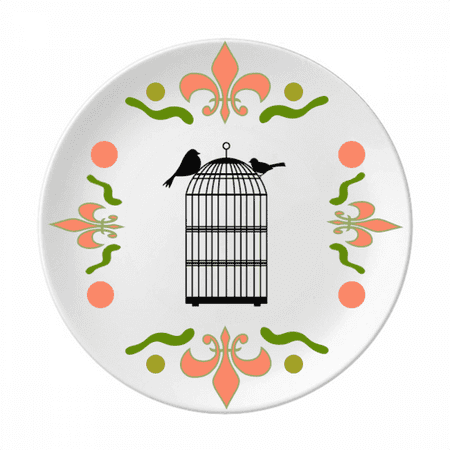 

External Birdcage Faly Ownership Flower Ceramics Plate Tableware Dinner Dish